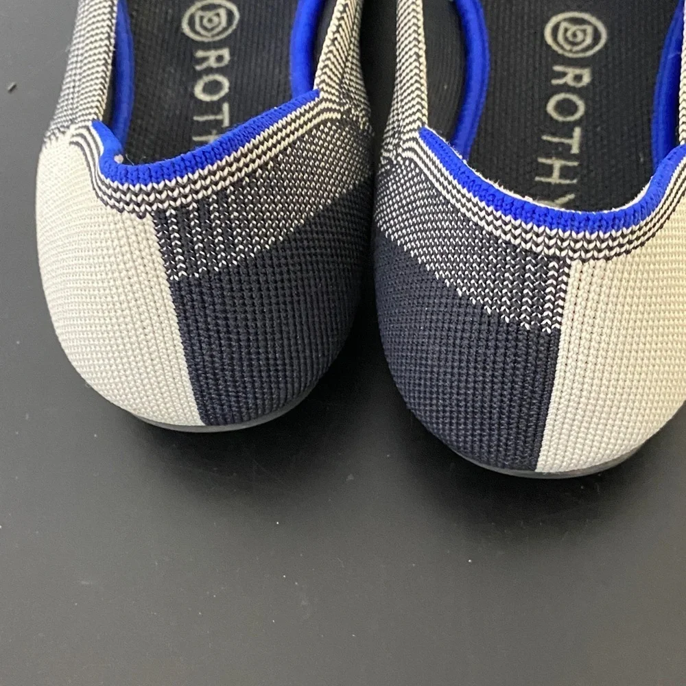 Rothy's Women's Black and Cream Checkered Flats